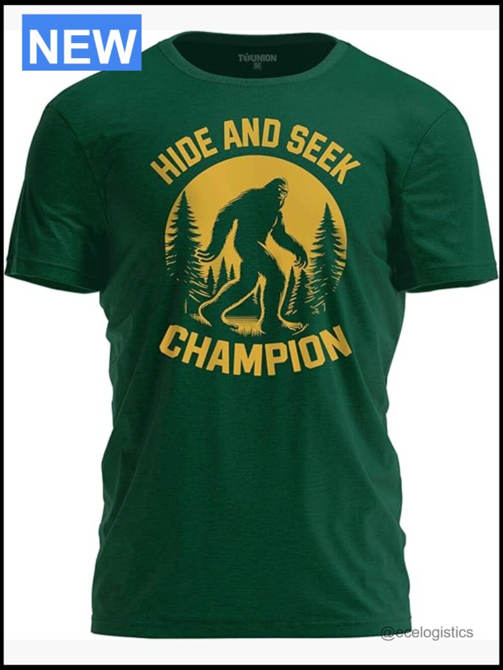 Hide And Seek Champion Bigfoot Graphic Sarcastic T-Shirt Funny Tee